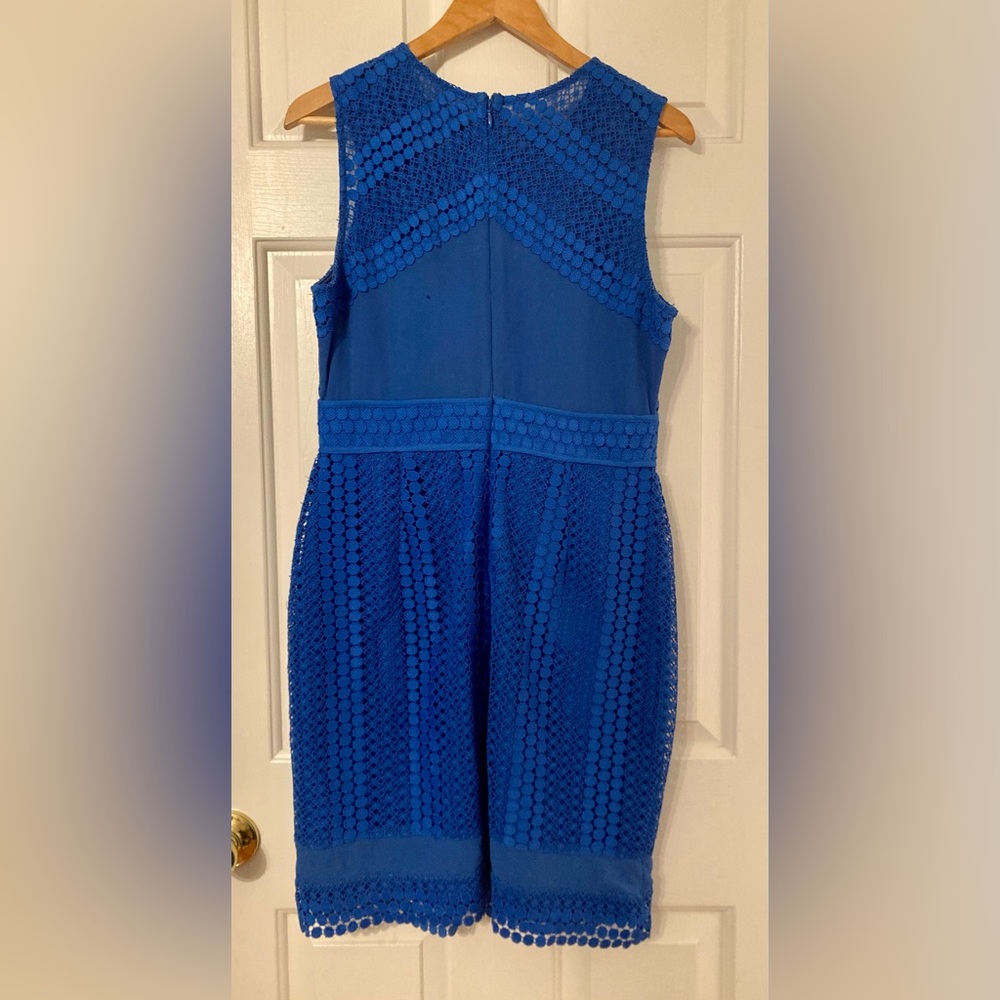 Adelyn Rae Blue Lace Dress - Picture 8 of 14